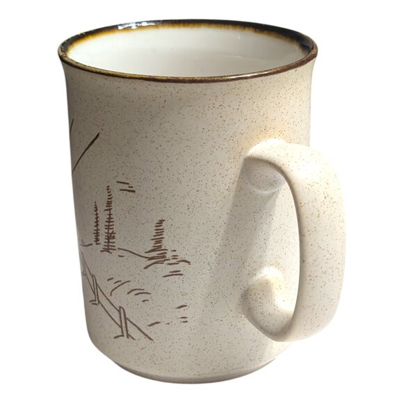 Vintage COLLECTION MANOIR Coree Hand-Crafted Church Coffee Mug RARE - Picture 4 of 7